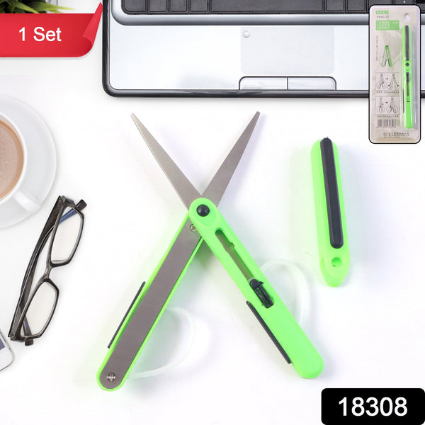 Pen Cut Compact Scissors in Pen Format, Pen-Style Portable Travel Scissors (1 Pc)